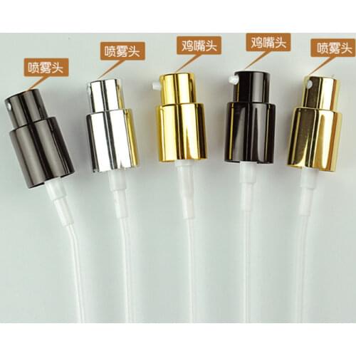 500pcs bottle caps silver black aluminum lid mist spray pump head cover 18mm glass bottle neck applicable perfume bottle sprayer