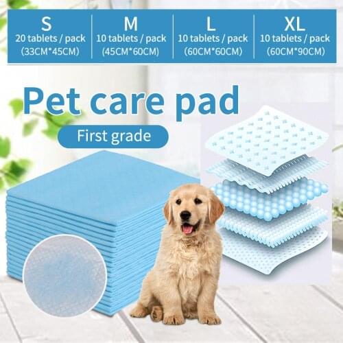 Dog Puppy Training Pads Heavy Duty 5-Layer Leakproof Absorbent Pee Pad Super Absorbent Pet Dog Training Urine Pad Diaper Home