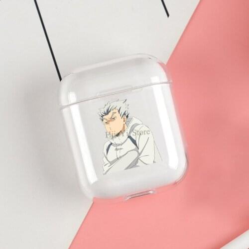 Mad Bokuto Haikyuu!! Cases For Apple AirPods 1 2 Case Clear Wireless Bluetooth Earphone Case Protective Shell