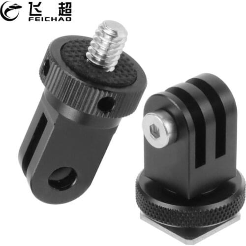 Aluminum alloy 1/4 inch Mini Tripod Adapter Mount for GoPro MAX 9 8 7 Insta360 ONE R EKEN AKASO EK7000 4K for Osmo Action Camera