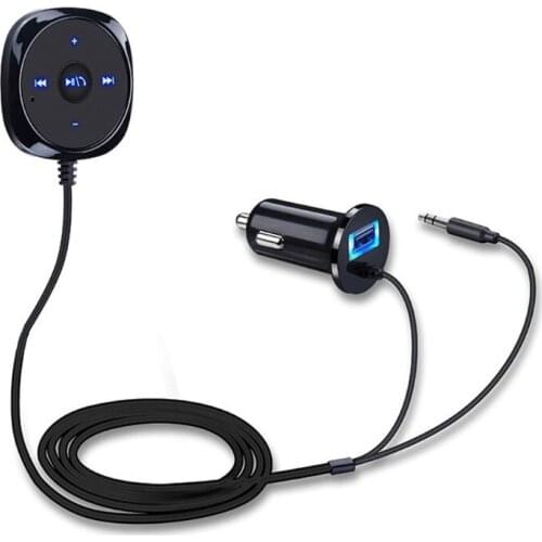 Fashion Car Interior Hands-free Call Receiver Music Adapter USB Fast Charge Adapter Universal Magnetic Charging Base