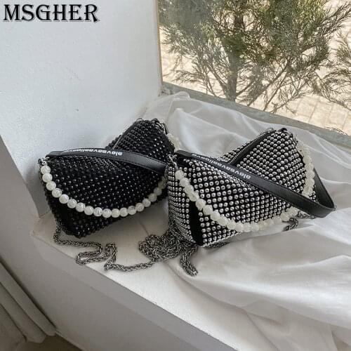 MSGHER Womens Shiny Bags