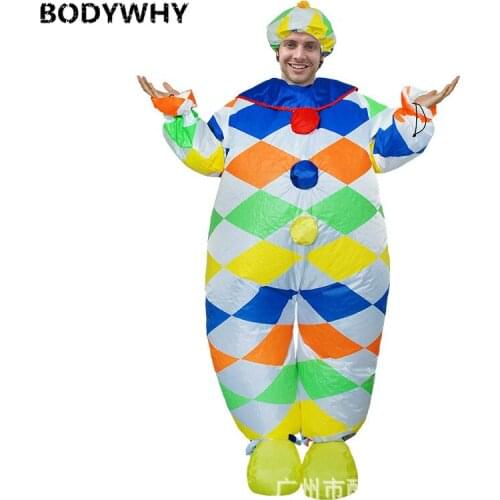 Cartoon Animal Doll Mascots Halloween Costume Annual Meeting Clown Performance Clothes Inflatable Clothes Cosplay Grid Clown