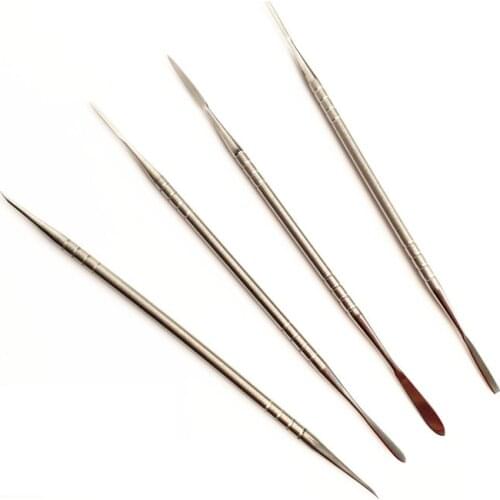 1-4Pcs/Set Soft Clay Stainless Steel Shaping Human Face Baby Head Miniature Food Play Model Sculpture Hand-made Production Tools