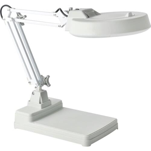 10X 15X Folding Desktop Magnifier With Illuminated LED Light Desktop Inspection Magnifier Used For Watchmaker Jewelry Phone PCB