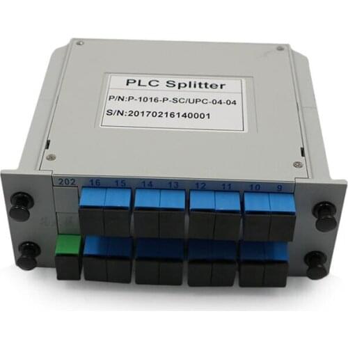 SCUPC PLC 1X16 splitter Fiber Optical Box FTTH PLC Splitter box with SC1X16 Planar waveguide type Optical splitter Free shipping