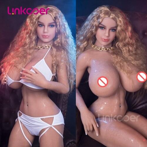 Linkooer 155cm Lifelike Silicone Sex Doll Big Chest Muscle Doll Europe Beauty Blond Male Sexy Toys Adult Love Doll