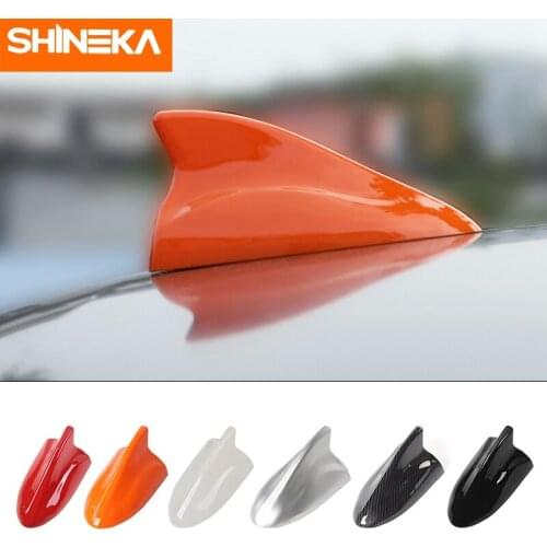 SHINEKA Aerial For Jeep Compass 2017+ Shark Antenna Auto Radio Signal Aerials Pedestal Cover For Jeep Renagade 2017+ Accessories