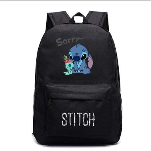 Stitch Bags School Backpack Fashion New Pattern Cute Cartoon Stitch Schoolbag Teens School Bag Can Be Customized Mochilas