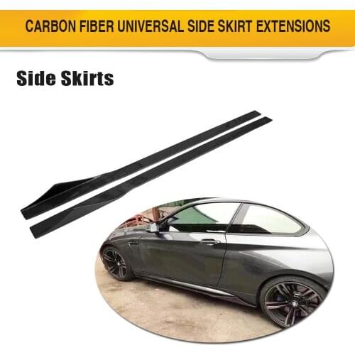 Universal Bumper Lip Side Skirts For BMW g30 E46 E60 VW Touareg Subaru Impreza Honda Civic Carbon Fiber Car Bodykit Bumper Apron