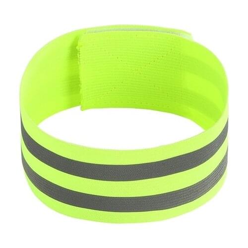 1Pc Cycling Reflective Strips Warning Armband Reflector Wristband Bicycle Bind Strap Pants Hand Leg Sport Tape
