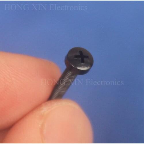 M2.5*4/5/6/8/10/12/15/16/18/20 Black 1pcs nylon Round Head Philips Screws plastic Insulation bolts brand PC/board hobby screw