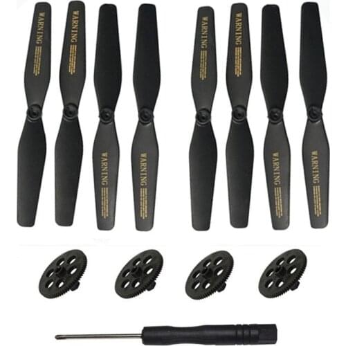 VISUO XS809S BATTLES SHARKS RC Quadcopter Spare Parts Crash Pack 8Pcs Propeller Gear Screwdriver