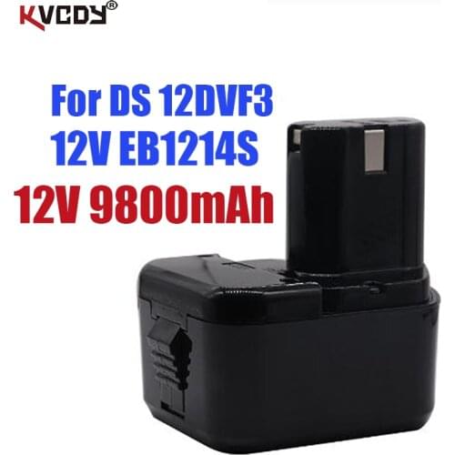 High Quality 9800mAh 12V 9.8Ah Battery for Hitachi EB1214S 12V EB1220BL EB1212S WR12DMR CD4D DH15DV C5D , DS 12DVF3
