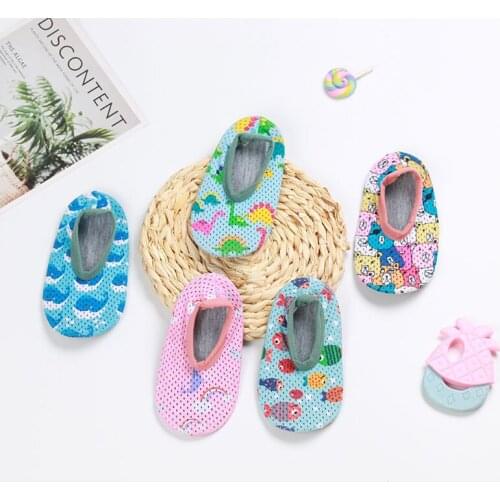 YEAMOLLY Summer Fashion Cartoon Mesh Breathable Non-Slip Indoor Floor Socks Soft Solid Anti-Skid Boat Sock Slippers For Kids New