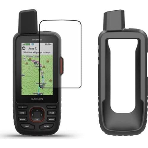 Protect Protective Silicone Case Skin Screen Protector Shield Film for Garmin GPSMAP 66i Handheld GPS Accessories