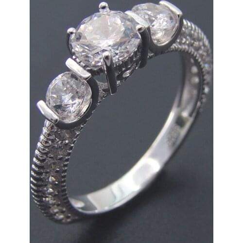 High Quality Wedding Jewelry 100% 925 Sterling Silver Rings Engagement Ring for Women Wedding Gift Nice Trendy Jewelry Size 5-11