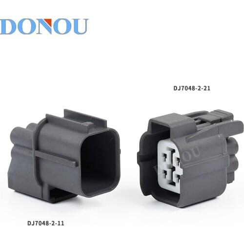 1set 4pin Automobile oxygen sensor male female plug hole 4 wire harness connector for Toyota headlight switch DJ7048-2-11/21