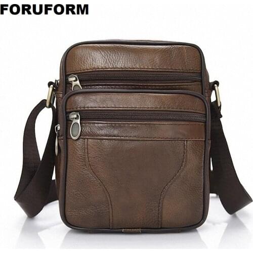 2020 New Arrival Fashion Business Leather Men Messenger Bags Promotional Small Crossbody Shoulder Bag Casual Man Bag LI-2138