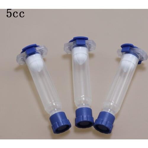 5cc EFD Plastic Barrel, American New Style Dispensing Syringe Red Black Transparent Glue Tool Liquid Dispenser