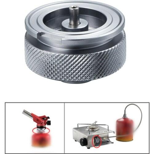 Gas Cylinders Adapter Gas Refill 1PC Nozzle Cartridge Aluminum Alloy Durable Tank Camping Supplies Burner Converter