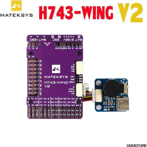 Matek H743-WING MPU6000 Barometer OSD Blackbox INAV 3-8S Flight Controller for RC FPV Airplane Fixed-Wing Drones