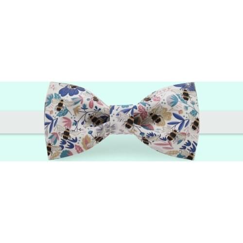 Free shipping new 2019 mens male printed groom groomsman presided banquet wedding Bow tie Bow tie formal dress necktie tie bee
