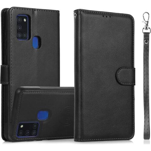 2in1 Phone Case for Galaxy A32 A52 A72 A12 A42 5G A21s A51 A71 A50 A70 A81 A91 A41 A11 Removable Leather Wallet Magnetic Cover