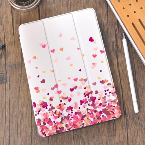 Love Heart for iPad Pro Case Cute Air 4 Silicone Mini 5 Cover With Pencil Holder 10.2 8th 2020 7th 12.9 Pro 11 2018 10.5 Air 2 3