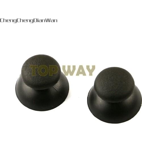 ChengChengDianWan 100pcs/lot black small hole mushroom 3D Rocker Joystick Cap Shell Caps thumbstick cap for ps2 metal joystick