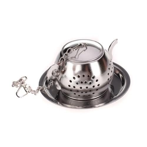 HOT-Strainer / infuser / tea spoon shaped teapot with tray