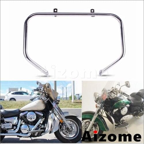 Chrome Motorcycle Steel Engine Guard Bumper Motorbike Highway Crash Bars For For Kawasaki VN1500 VN 1500 1996-2008