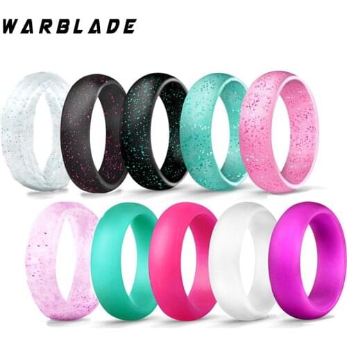 Hot Silicone Finger Ring Size 4-10 Flexible Hypoallergenic Crossfit Engagement Band Rubber Wedding Engagement Ring 4pcs/set
