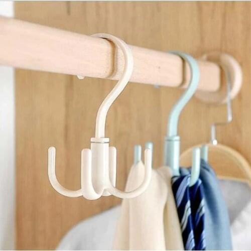 Multi-Function Four Claws Hooks Dry Wet Dual Use Towel 360 Degrees Rotate Hanger Home Clothes Shoes Sundries Organizers Dropship