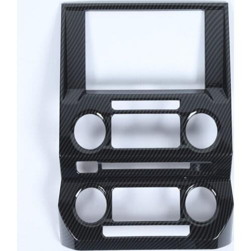 New ABS Car Trim For Ford F150 2015 Up Dashboard Central Console GPS Navigation Panel Frame Cover Styling