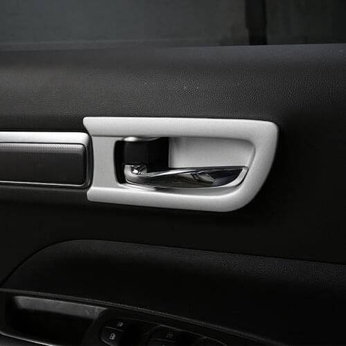 Stainless steel / carbon fibre inner handle frame for Renault Koleos for Samsung QM6 2017 2018 Accessories