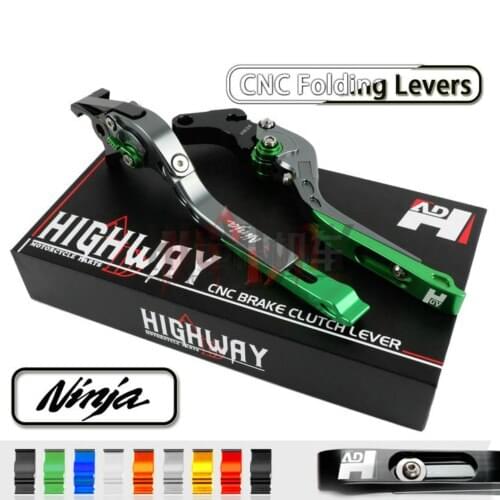CNC Brake Handle Bar Lever Extendable Folding Adjustable Brake Clutch Levers For Kawasaki NINJA 400R NINJA 400 R 2011
