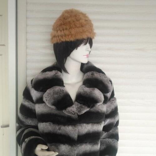 Free Shipping 2019 New Rabbit winter fur hat for Women Real Fur Hand Knitted Cap Genuine Fur hat Multicolor Warm loss promotion