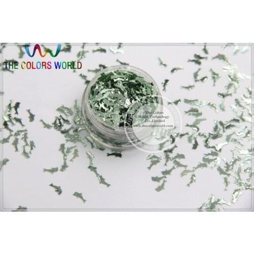 SY-89 7mm Size Amazing Light Blue Color Fish shaped sequins for nail Art or DIY decoration 1pack=50g