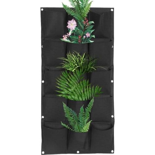 7/12/15/18 Pockets Garden Hanging Planter Vertical Garden Hanging Planter Bag Indoor Outdoor Wall Balcony Herbs