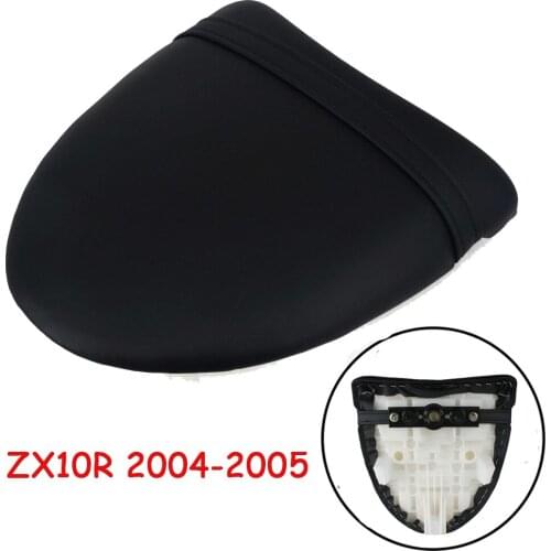 Motorcycle Rear Passenger Cushion Pillion Seat Pad Leather Seat Pillion For Kawasaki Ninja ZX10R ZX-10R 2004-2005