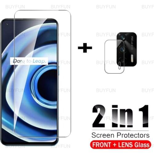 Camera Protective Glass For Realme Q3 Pro 2in1 Scratch resistant front screen protector for realme q3 pro 6.43 inch safety glass