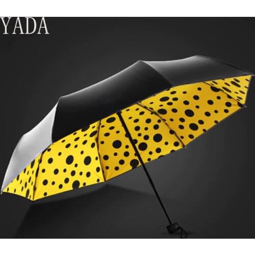 YADA Wave pattern Charms Folding Umbrella Rain Women uv High Quality Umbrella For Womens brand Windproof Custom Umbrellas YS152