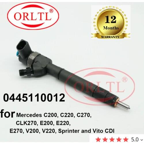 0445110012 Common Rail Diesel Injector for Mercedes C200, C220, C270, CLK270, E200, V220, Sprinter and Vito CDI