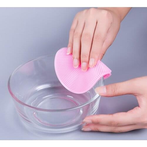 1pc Magic Silicone Dish Washing Brush Pad Pot Kitchen Multifunction Scouring Pan Wash Brushes Kitchen Cleaner Washing Tool