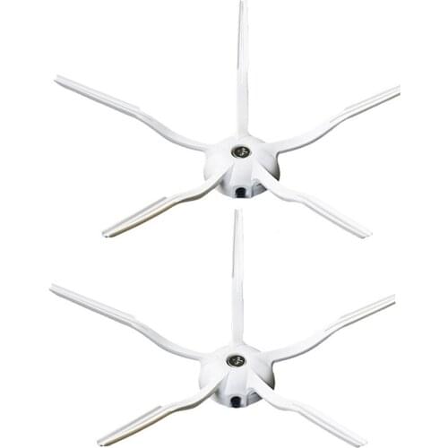 2Pcs Rubber Side Brush Soft Silicone For Roborock S5 S6 T6 E2 E35 Vacuum Cleaner Spare Parts cleaning brush Spazzole laterali