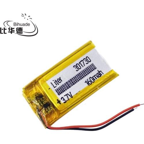 3.7V 160mah with a built-in lithium polymer battery protection board 031730 301730 MP3 MP4 Bluetooth audio