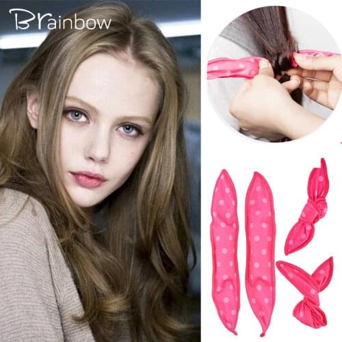 Brainbow 30pc/Bag Foam Hair Rollers Magic Sleep Sponge Pillow Flexible Hair Curling Pro Hairdressing DIY Salon Hairstyling Tools