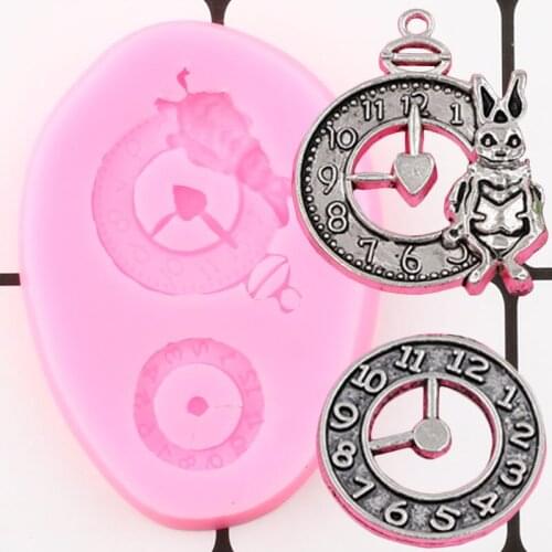 Clock Silicone Mold Watches Fondant Cake Decorating Tools Chocolate Gumpaste Moulds Candy Mould Polymer Clay Molds Cookie Baking