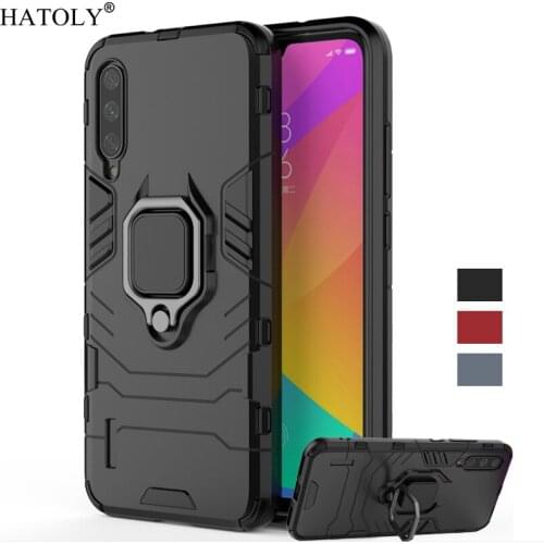 For Cover Xiaomi Mi A3 Case Silicone & PC Back Cover For Xiaomi Mi A3 Ring Holder Stand Phone Bumper Case For Xiaomi Mi A3 Funda